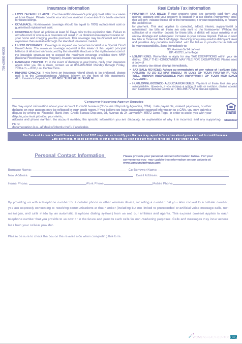 Download Togo Financial Bank mortgage statement in Word and PDF formats, 3 pages 3 Photoshop template